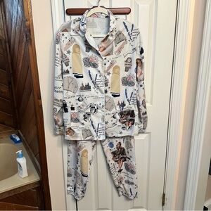 Taylor Swift Silky Pajama Set Pjs ‎ Womens Small Bad Blood 1989 Shake It